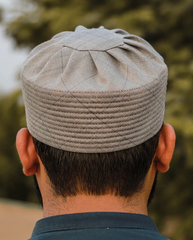 R026 - Light Grey Checked Rounded