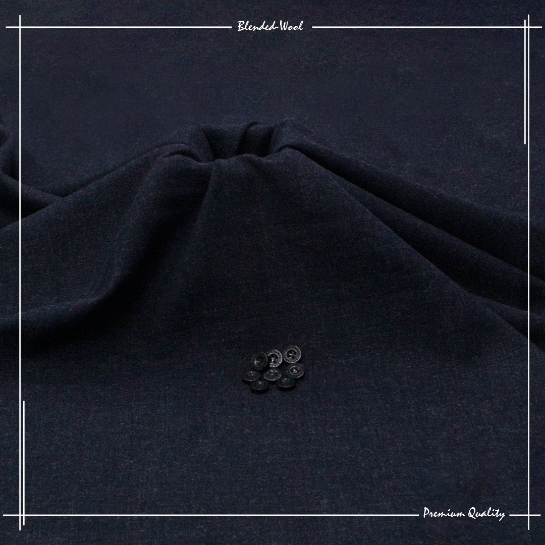 BLENDED WOOL-NAVY BLUE