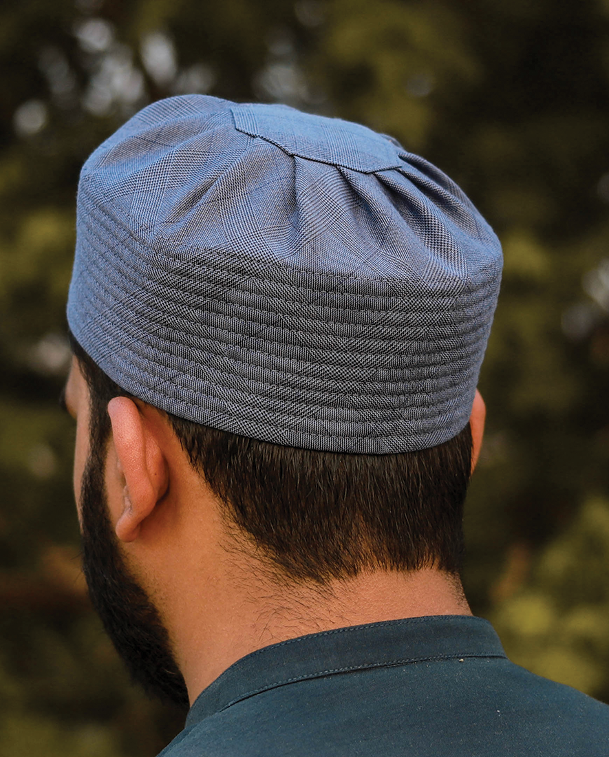 R025 - Hippie Blue Checked Rounded