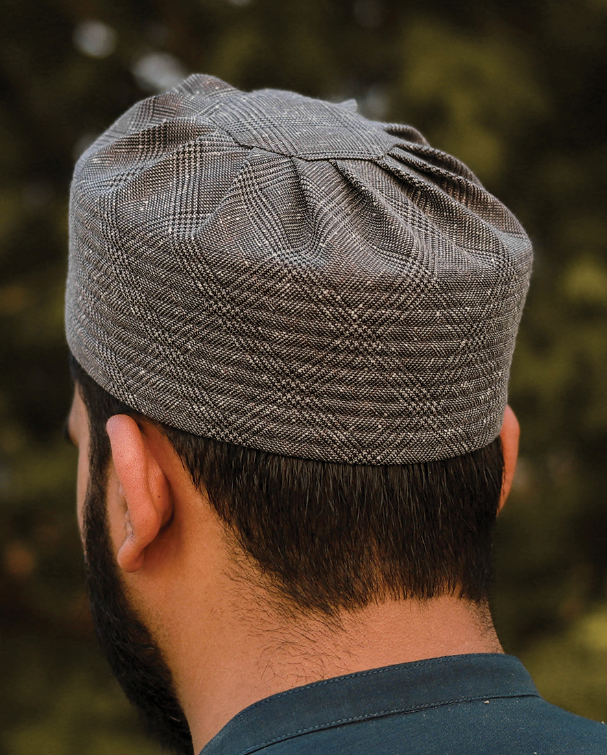 R028 - Pure Grey Black Checked Rounded